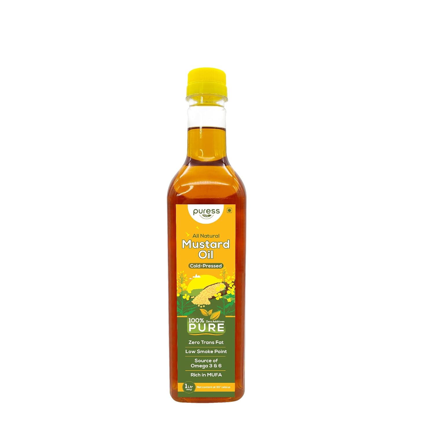 Puress Cold Pressed Mustard Oil 1 Liter - Global Plugin