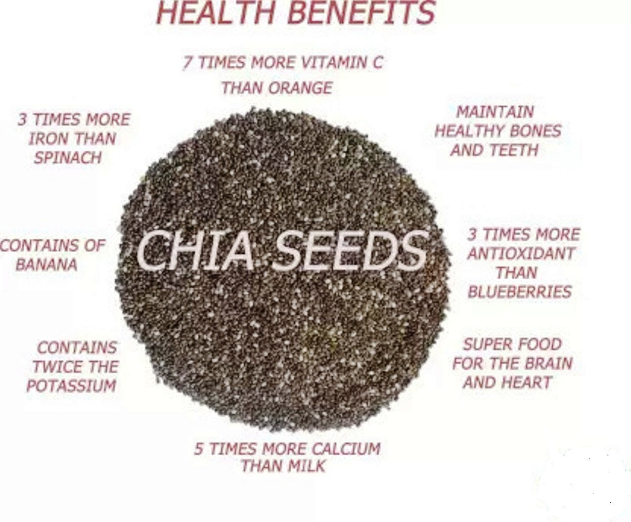 Chastity Chia Seeds with Fiber for Weight Loss Management 100gm