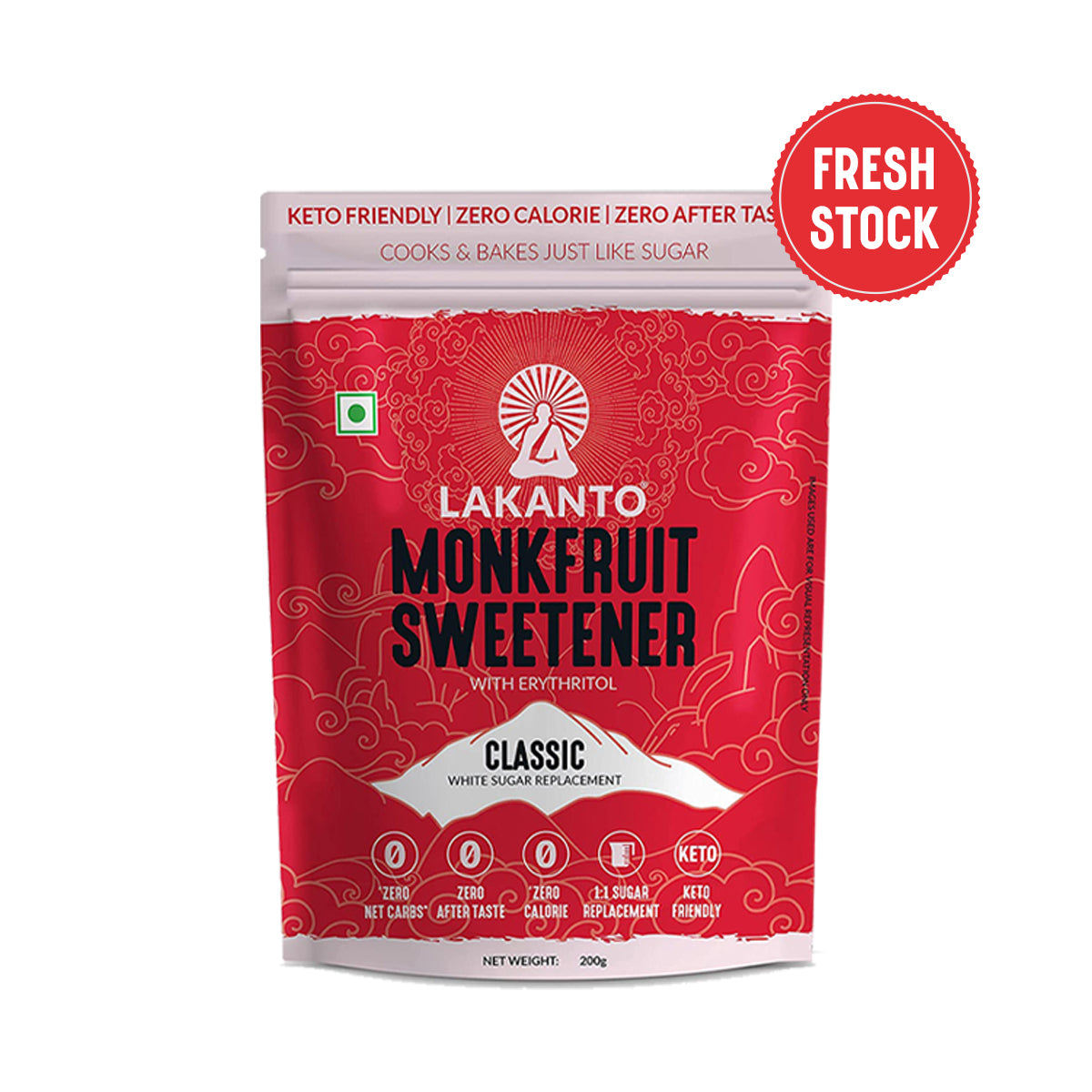 Lakanto Classic Monk Fruit Sweetener 200 gm